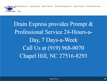 Tablet Screenshot of drain-express.com